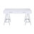 Coleen  High Gloss & Chrome Finish Writing Desk W/USB (Not Including Office Chairs)-601665079