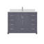 Maya 42 po Meuble-lavabo de salle de bain sans comptoir gris anthracite assemblé-124789680
