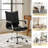  Lundgren Modern 22.2'' W Faux Leather Swivel Task Office Chair with Tufted Back-471402551