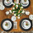 Polyester Embroidered Round Christmas Placemat