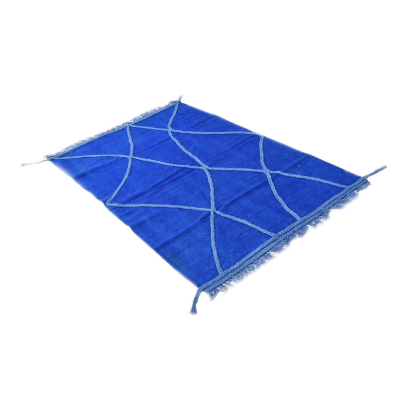 Tapis bleu 3x5 Pinkerton