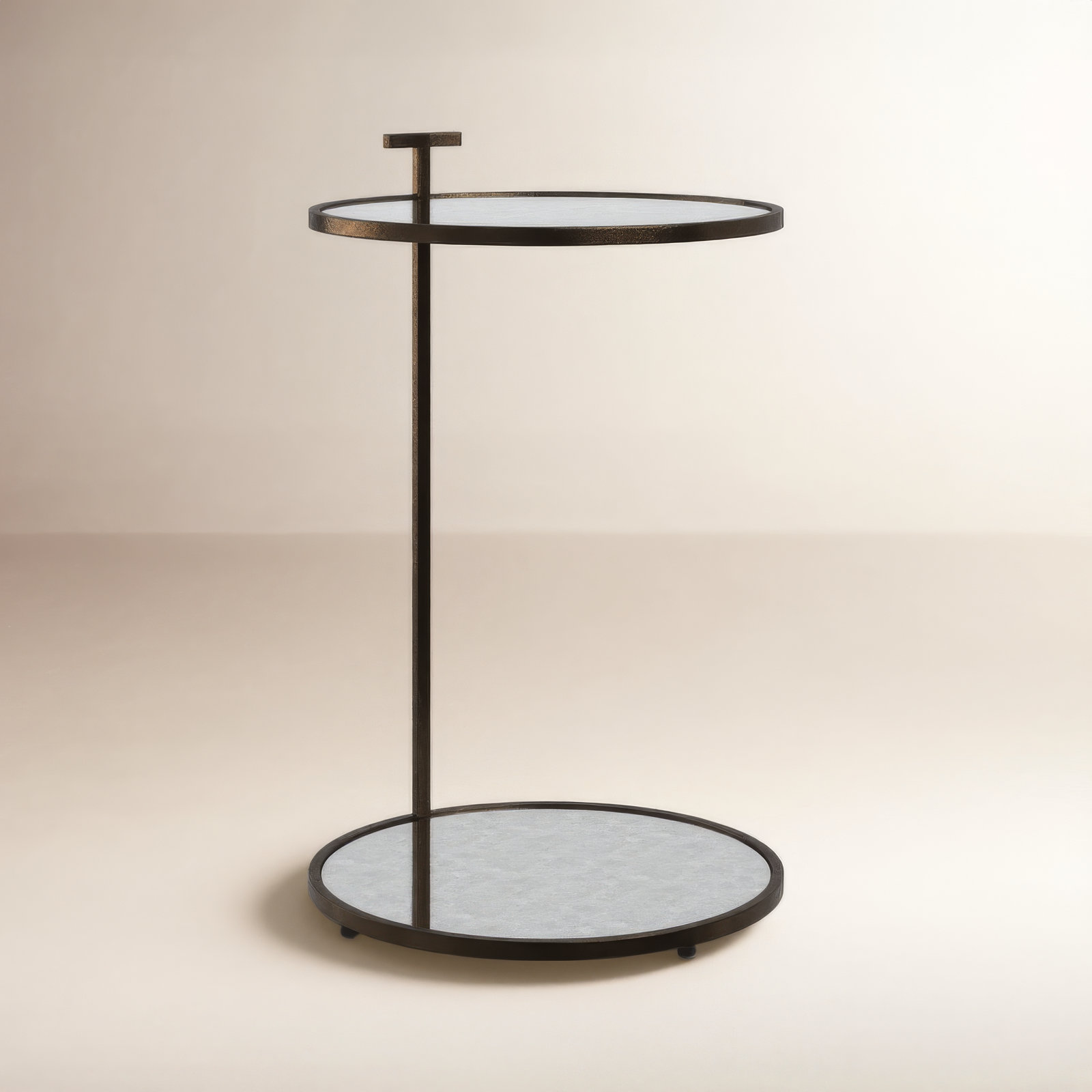 Erma 16" End Table, Bronze