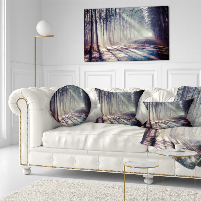 Coussin et insert de photographie matinale