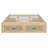Queen Size Platform Bed With 6 Storage Drawers, Antique Natural-163351194-163351174