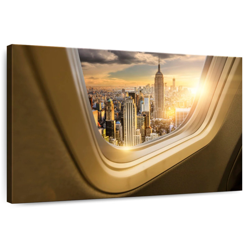 Sireci NYC Plane Window View, 8" H x 12" W