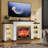 Quwanna 72'' TV Stand For Tvs Up To 80'' With Electric Fireplace And Adjustable Shelves