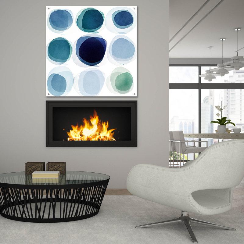 Art mural en verre Wrought Studio ™ «Stands Out In A Crowd» par Tamar Zinna, H 36 po x l 36 po x P 0,2 po