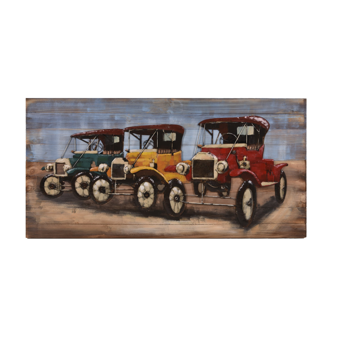 3D Metallbild Oldtimer