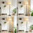 Adjustable Height Floor Lamp With Fabric Lampshade, Modern Standing Lamp For Living Room, Bedroom & Office, Pull Chain On/Off