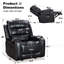 Fauteuil inclinable manuel berçant en cuir de polyuréthane de 35,8 po Ambridge Crovetti-965219537