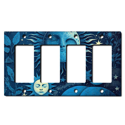Plaque murale berçante astronomique 4 étoiles