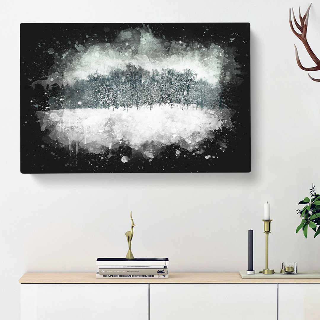 Forest At Wintertime - Wrapped Canvas