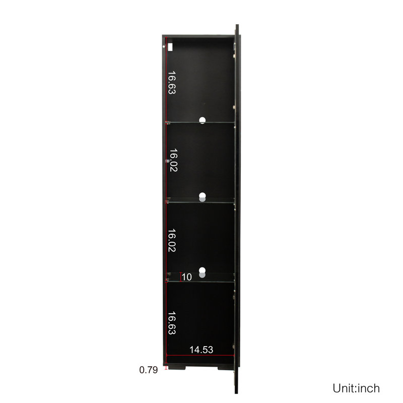 Vitrine, armoire latérale avec lampe à bande en aluminium, avec grand espace de rangement