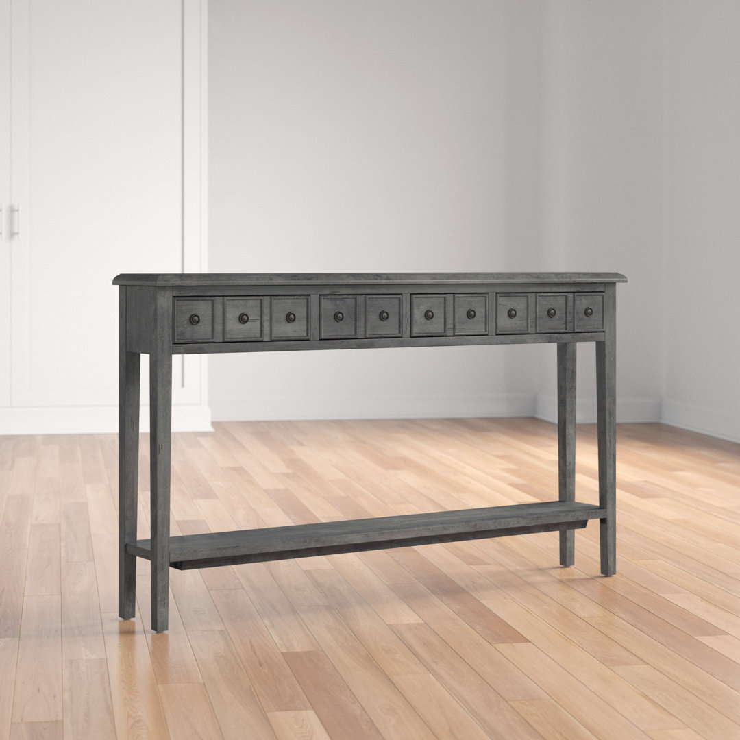 Niagara 60" Console Table Beachcrest Home™ Color: Gray