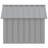 vidaXL Dog House Gray 45.9"x40.6"x32.3" Galvanized Steel-503148093-503148066