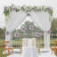 2 pièces de boules de fleurs artificielles, centres de mariage Rose Babys Breath Fleurs artificielles, pièces centrales de décoration pour centres de table-827490144