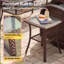 Ensemble de mobilier d'extérieur pour patio, chaises modulaires pivotantes en osier-653381343