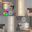 1-Light LED Wall Light White Flush Mounted Sconce-267754259