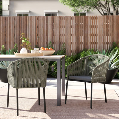 Hallie Outdoor Dining Armchair with Cushions