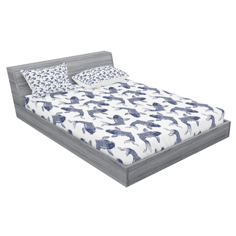 Microfiber Sheet Set, Queen Sheet Set with Fitted Sheet