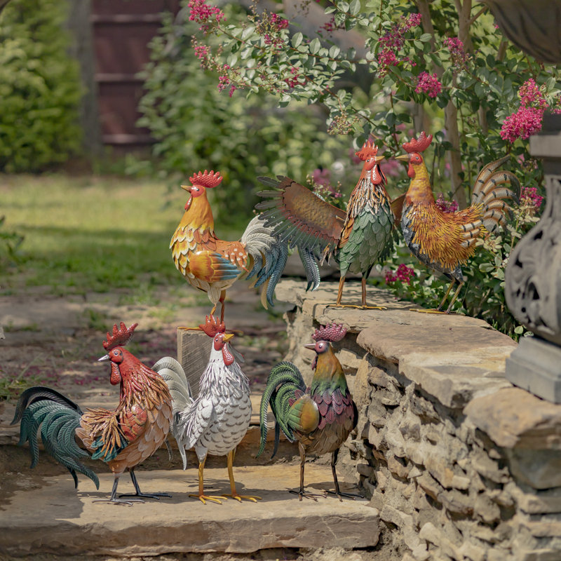 Alexandra Animals Weather Resistant Metal Garden Statue