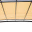Pavillon de jardin d'extérieur 12 x 9 pi avec structure en rouille - Auvent rétractable, beige