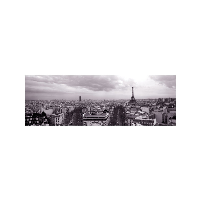 Eiffel Tower, Paris, France 1 Piece Panoramic Wall Art on Canvas, 152.4 cm H x 50.8 cm W x 3.175 cm D