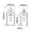 Browyn Black Outdoor Wall Lantern-890896219