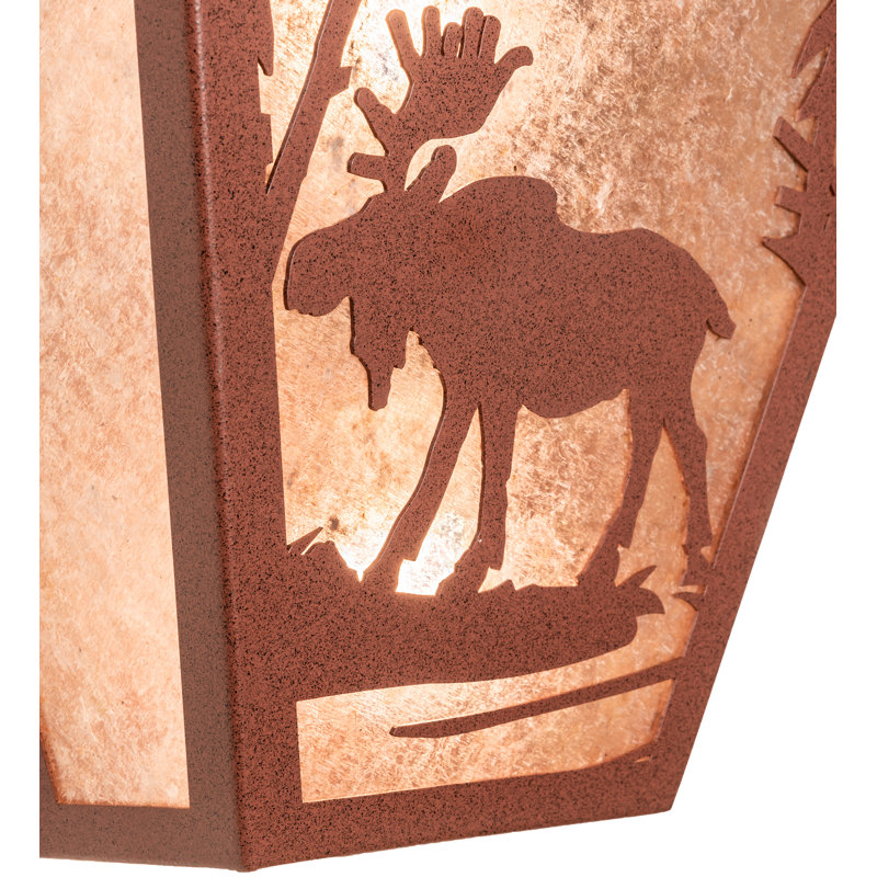 Applique murale encastrée 2 lumières Moose Creek, Rust