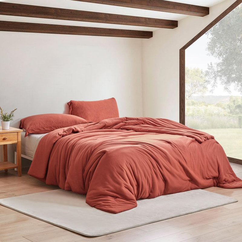 We Be Slubbin - Coma Inducer Oversized Comforter Set, Queen Comforter + 2 Standard Shams, Red