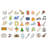 Junior Learning Magic-E Objects Educational Learning Set - Magnetic Learning Foam Objects