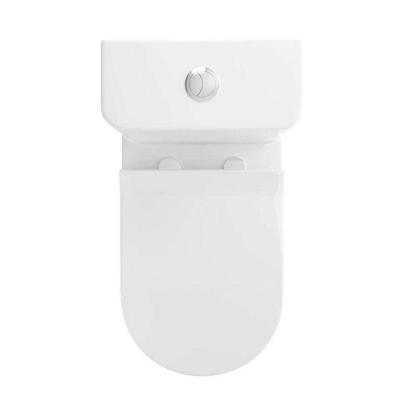 White Ceramic 1.1/1.6 Toilet, Elongated, Comfortable Height, & Approved One , White, Fashion