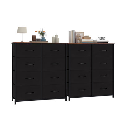  Ensemble 2 pièces 8 tiroirs à 8 tiroirs (l 33,7 po) - Rangement polyvalent au design épuré