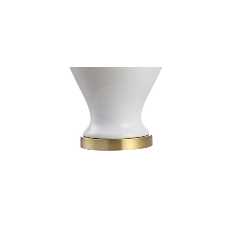 Ceramic Table Lamp, White