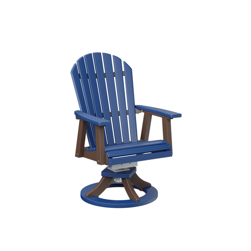 Chaise berçante berçante Berlin, Light Blue/Chocolate Brown