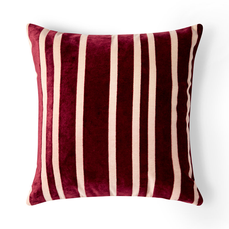 Scarlett Sentiments Striped Throw Pillow