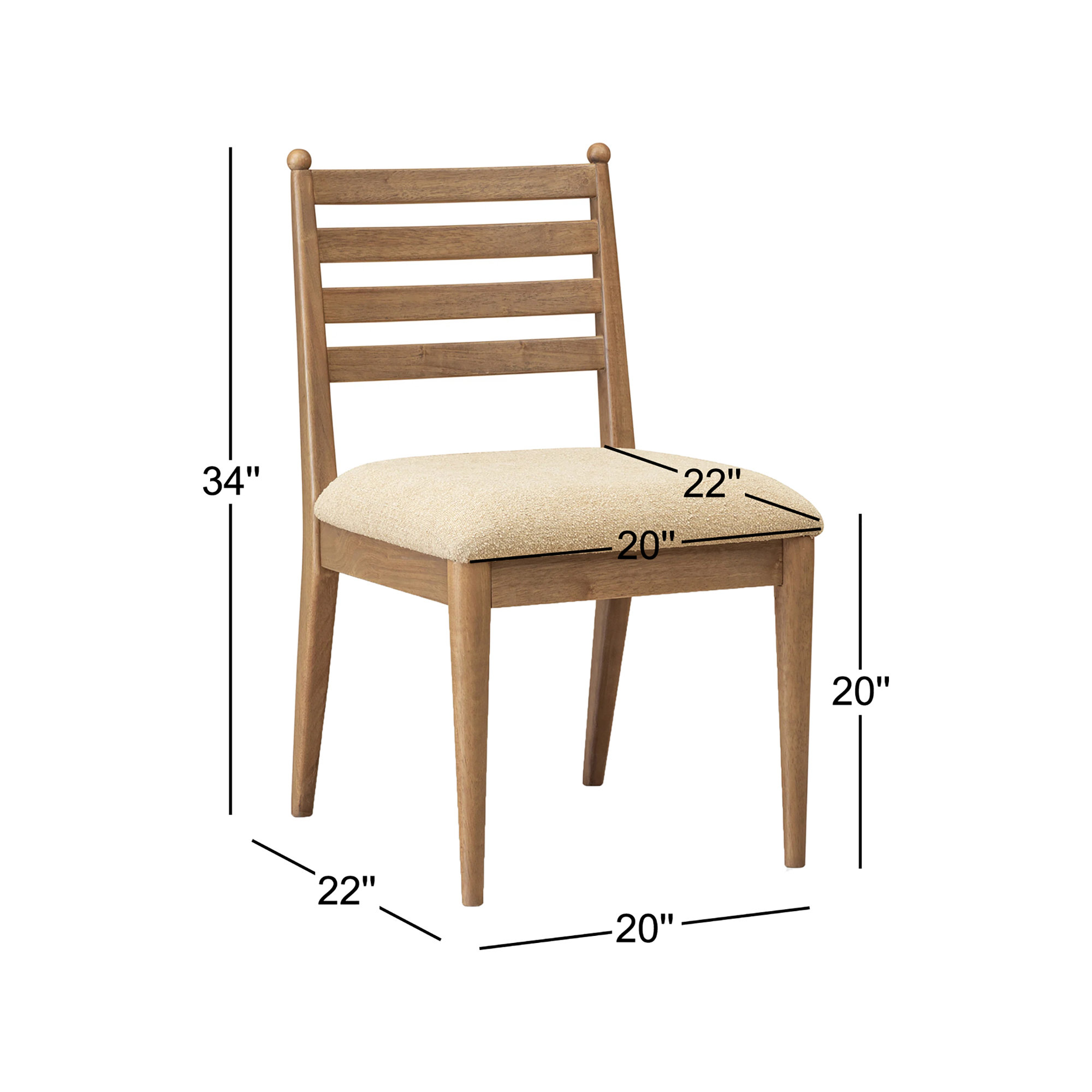 August Ladder Back Chair