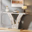 100cm Glass Top Console Table