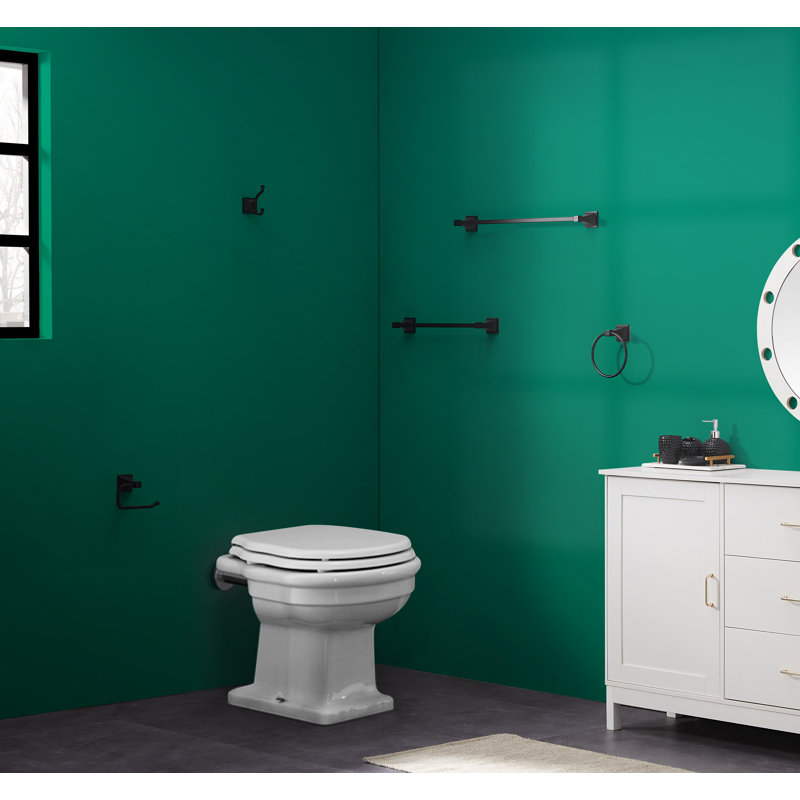 Oil Rubbed Black 5-Piece Metal Bathroom Hardware Set