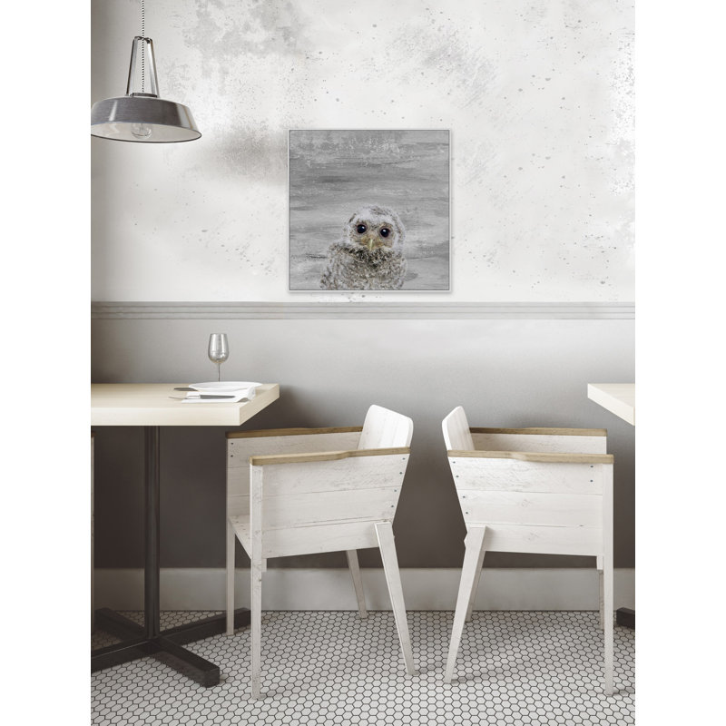 « snow hibou », reproduction de photo sur toile, 40 po x 40 po