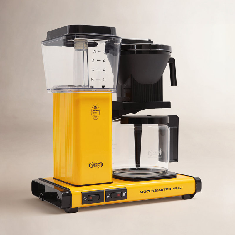 Moccamaster KBGV Select Coffee Maker, Yellow Pepper