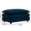 Comfortable Sectional Couch In Blue Chenille With Reversible Fashion And Function L Shaped - Construction