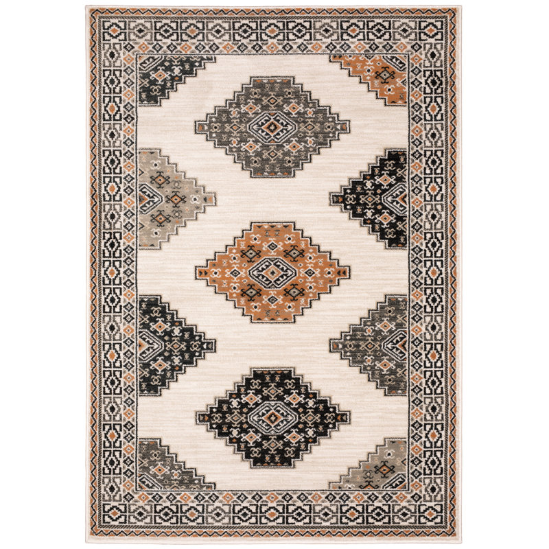 Basurto Geometric Rug, Rectangle 6'7" x 9'2"