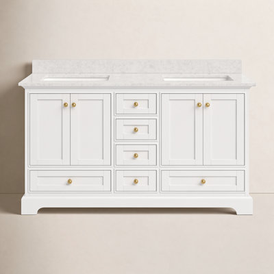 Varna 60'' Double Bathroom Vanity with Top