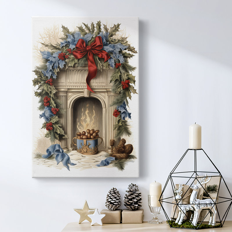 Art des Fêtes de Noël - Toile tendue avec châssis CDLIV, H 60 po x l 40 po