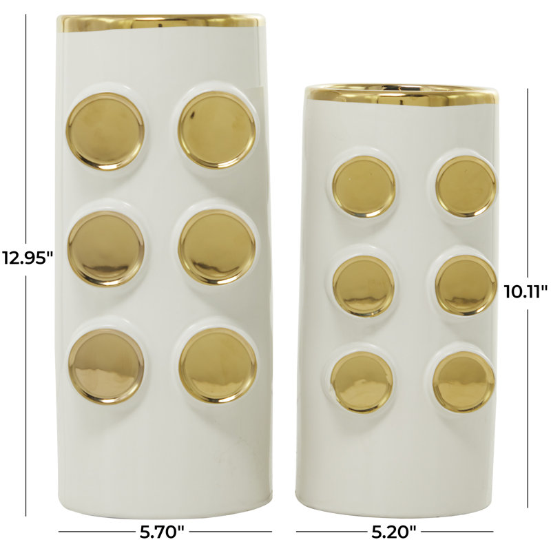 Ensemble de vases en céramique, Blanc