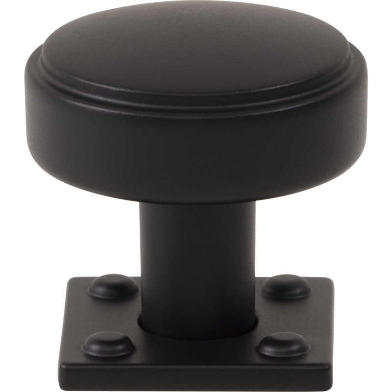 Benning 1 1/4" Diameter Round Knob, Matte Black