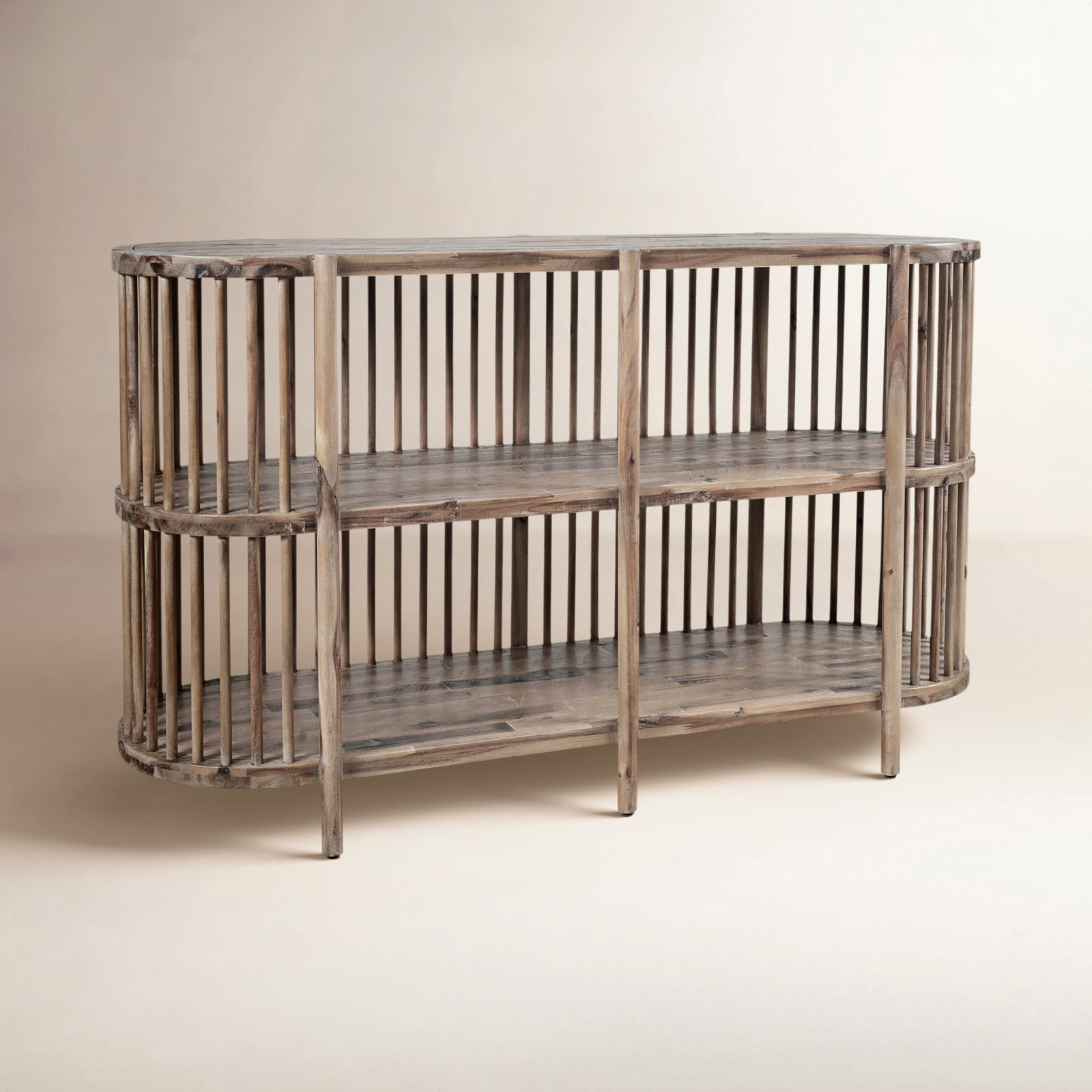 Charnock Acacia Buffet Table, 32"H x 54"W x 18"D, Gray Wash