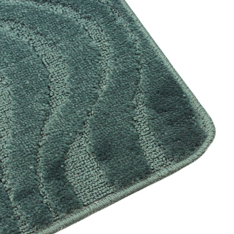 Polypropylene Plastic Bath Mat, Dark Green