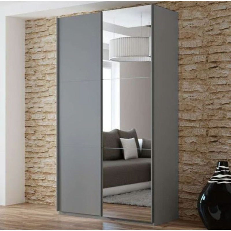 Biondo Manufactured Wood Wardrobe, Graphite Matt